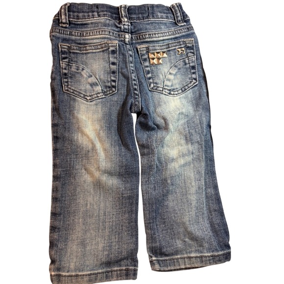 Kid's Distressed Denim Jeans Adjustable Waist Baby Toddler boy‎ size 12m SOFT - Picture 2 of 5